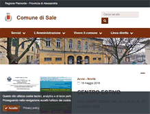 Tablet Screenshot of comune.sale.al.it